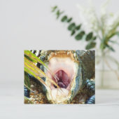Hungry Gator Briefkaart (Staand voorkant)