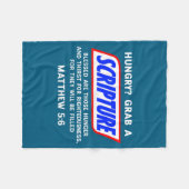 Hungry_ Grab A Scripture Bible Verse Famous Funny  Fleece Deken (Voorkant (Horizontaal))