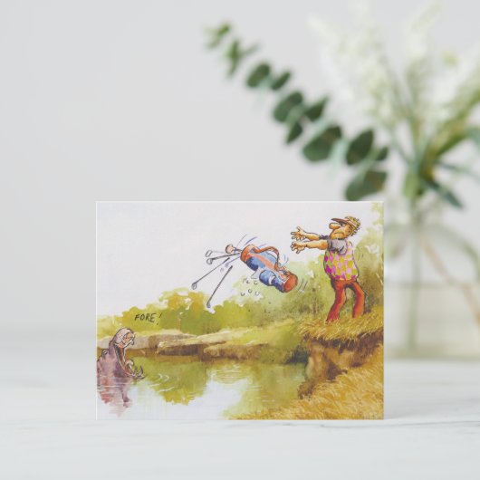 Hungry Hippo Briefkaart (Staand voorkant)