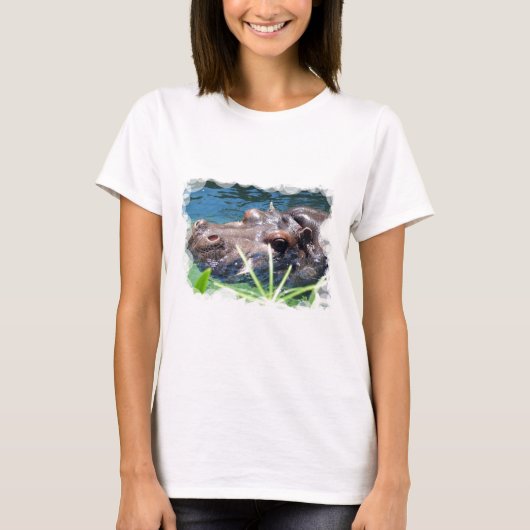Hungry Hippo Dames uitgerust met T-Shirt (Voorkant)