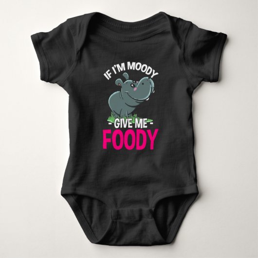 Hungry Hippo Moody Woman Food Lover Romper (Voorkant)