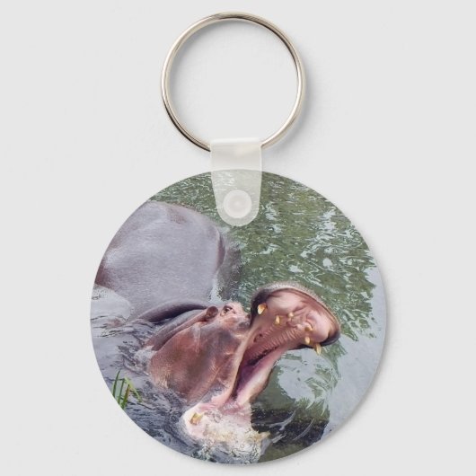 Hungry Hippo Mouth Foto Sleutelhanger (Voorkant)