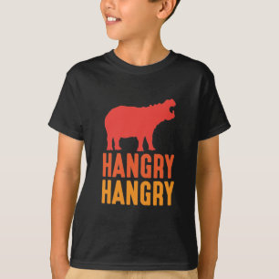 Hungry Hippo Zoo Animal Pun Hboos Hippopotamus T-shirt