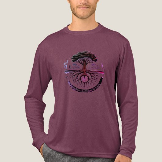 Hungry Hollow Brewing Co. Tree Root Logo Tri-Blend Shirt (Voorkant volledig)