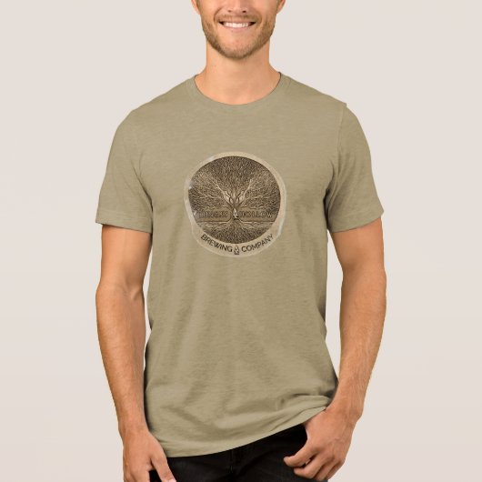 Hungry Hollow Brewing Company Round Tree Logo Tri-Blend Shirt (Voorkant)