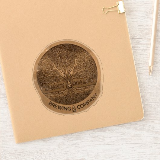Hungry Hollow Brewing Company Transparent Kiss Cut Sticker (Notitieboek)