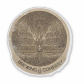 Hungry Hollow Brewing Company Transparent Kiss Cut Sticker (Voorkant)
