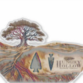 Hungry Hollow Brewing Kiss Cut Sticker (Voorkant)