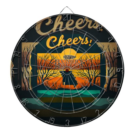 Hungry Hollow Dart Board Dartbord (Voorkant)
