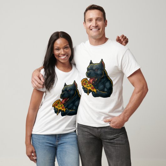 Hungry Hound Pizza – Grappig Fel Hond T-Shirt (Unisex)