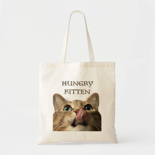 HUNGRY　KITTEN TOTE BAG (Voorkant)