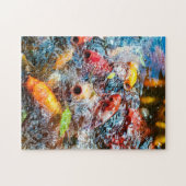 Hungry Koi Lunchtime in Byodo-In Temple Legpuzzel (Horizontaal)