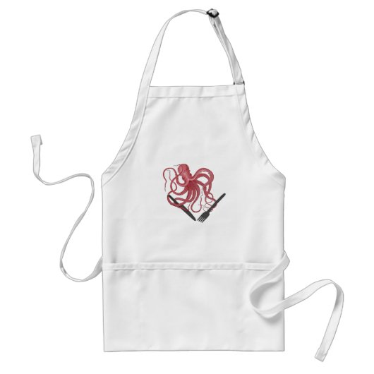 Hungry Kraken apron Standaard Schort (Voorkant)