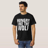 HUNGRY LIKE THE WOLF Vintage T-shirt (Voorkant volledig)