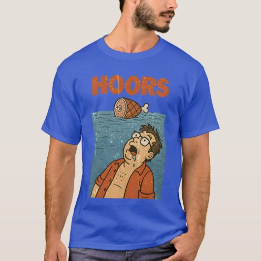 Hungry Man Drooling at Floating Ham T-shirt (Voorkant)
