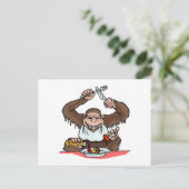 Hungry Monkey Briefkaart (Staand voorkant)