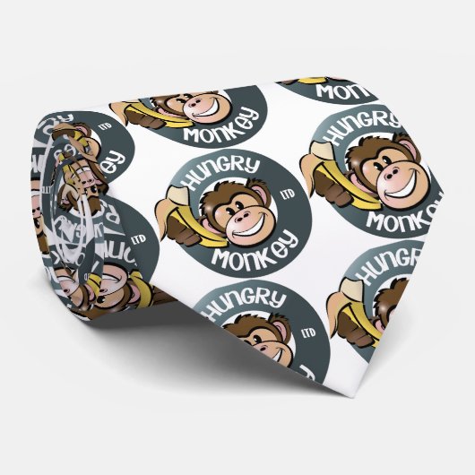 Hungry Monkey Stropdas (Opgerold)