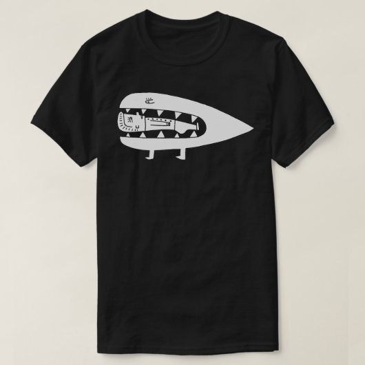 Hungry Monster drawing by Jad Fair  T-shirt (Design voorkant)