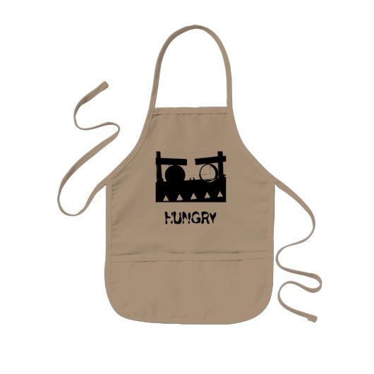 Hungry Monster Kind Apron Kinder Schort (Voorkant)