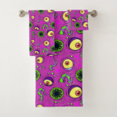 Hungry Monster Seamless Pattern Bad Handdoek (Insitu)