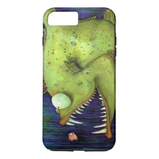 "Hungry Ned" Fish Waterverf door Mike Quinn Case-Mate iPhone Case (Achterkant)