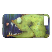 "Hungry Ned" Fish Waterverf door Mike Quinn Case-Mate iPhone Case (Achterkant (Horizontaal))
