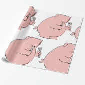 Hungry Pig Cadeaupapier (Uitgerold)
