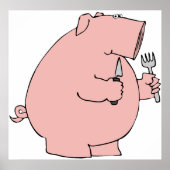 Hungry Pig Poster (Voorkant)