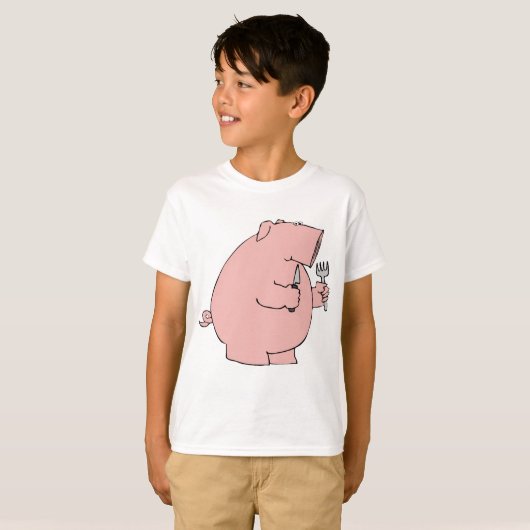 Hungry Pig T-shirt (Voorkant volledig)