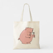 Hungry Pig Tote Bag (Achterkant)