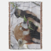 Hungry Red Panda Deken (Voorkant Verticaal)