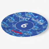 Hungry Sharks  Papieren Bordje (Gekanteld)