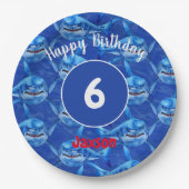 Hungry Sharks  Papieren Bordje (Voorkant)