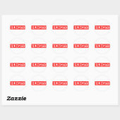 Hungry Stamp Ronde Sticker (Vel)