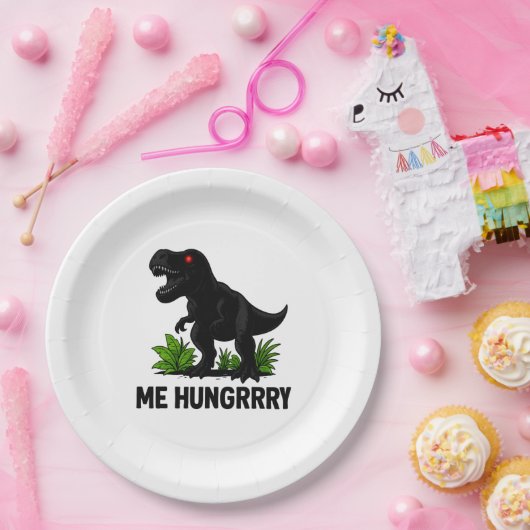 Hungry T-Rexx Papieren Bordje (Feest)