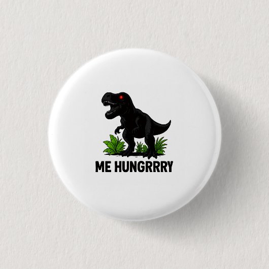 Hungry T-Rexx Ronde Button 3,2 Cm (Voorkant)
