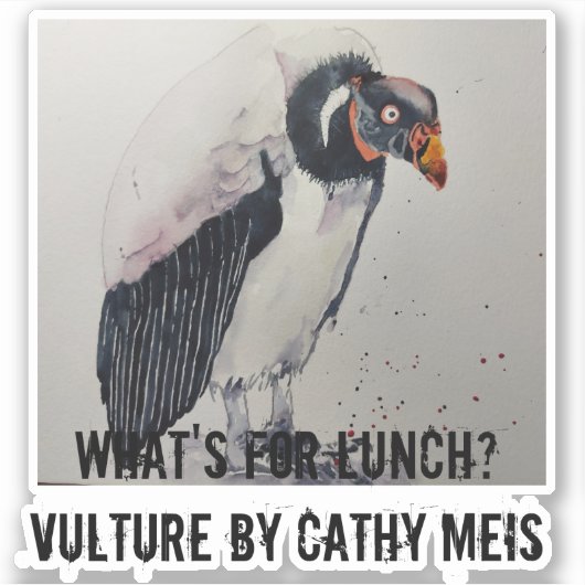 Hungry Vulture Sticker (Voorkant)