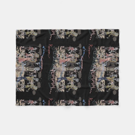 Hungry Zombies Fleece Deken (Voorkant (Horizontaal))