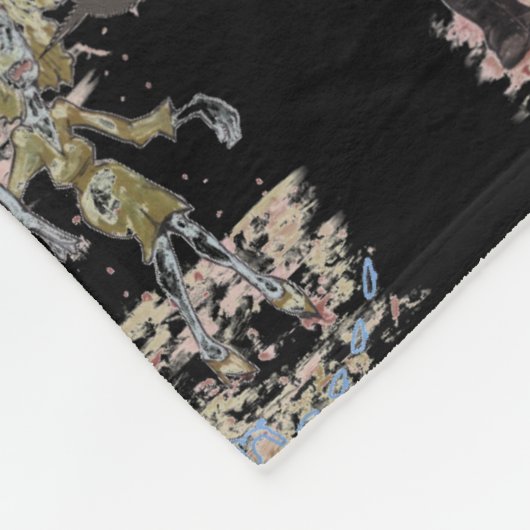 Hungry Zombies Fleece Deken (Hoek)