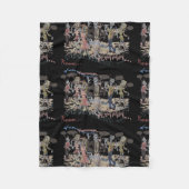 Hungry Zombies Fleece Deken (Voorkant)