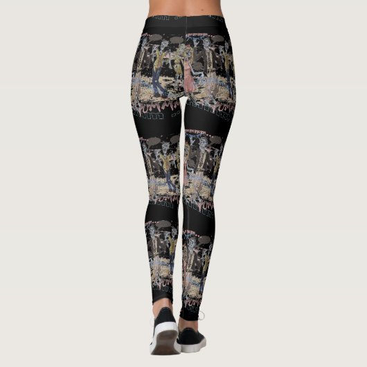 Hungry Zombies Leggings (Achterkant)
