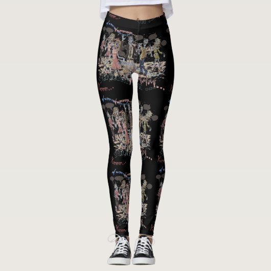 Hungry Zombies Leggings (Voorkant)
