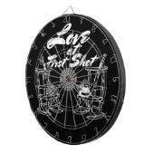 Huningpaar voor Rustic Country Barn Wedding Party Dartbord (Voorkant Rechts)