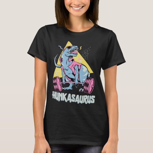 Hunkasaurus rex Dinosaur Fitness & Workout T-shirt (Voorkant)