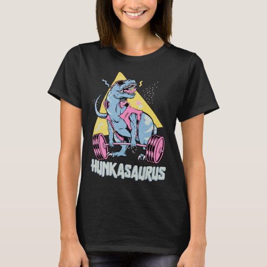 Hunkasaurus rex Dinosaur Gym & Workout T-shirt (Voorkant)
