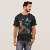 Hunker Down Hiking Camping T-shirt (Voorkant volledig)