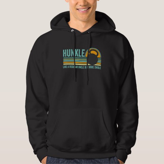 Hunkle Uncle Hunky Uncle Body Builder Swole Meme Hoodie (Voorkant)