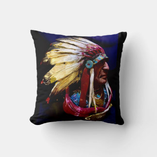 "Hunkpapa Chief" originele kunst Kussen