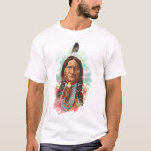 Hunkpapa Sioux Chief: Sitting Bull T-shirt (Voorkant)
