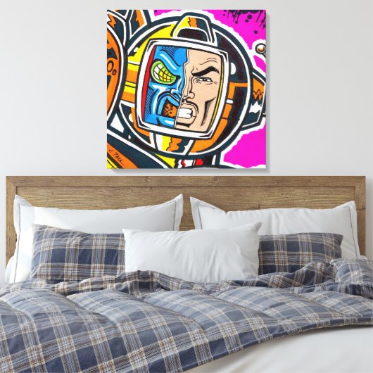 Hunkuloid™: Mutron™ Canvas Afdruk (Insitu (Slaapkamer))